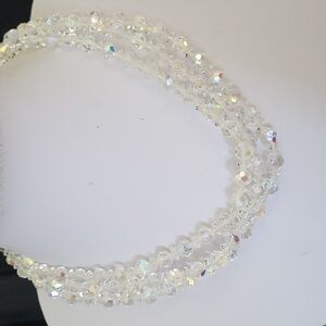 Crystal necklace 54" AB